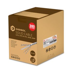 Digisol Ethernet CAT6 LAN Cable | 305m (Grey) 23AWG